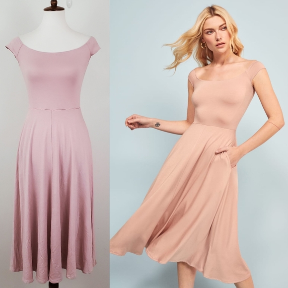 Reformation Dresses & Skirts - Reformation Marci Off Shoulder Midi Dress